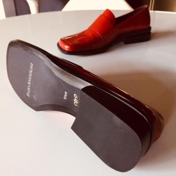 NEW Enzo Angiolini Red Patent Loafers - Picture 6 of 16
